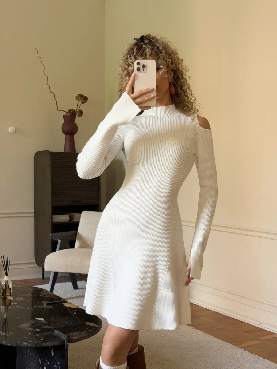 Платье лапша вязаное